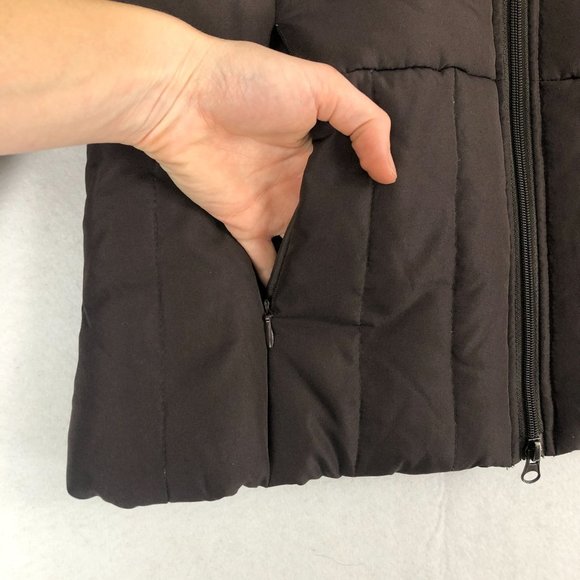 Kenneth Cole Reaction Women's Size Medium Brown Full Zip Down Puffer Jacket - Picture 4 of 10